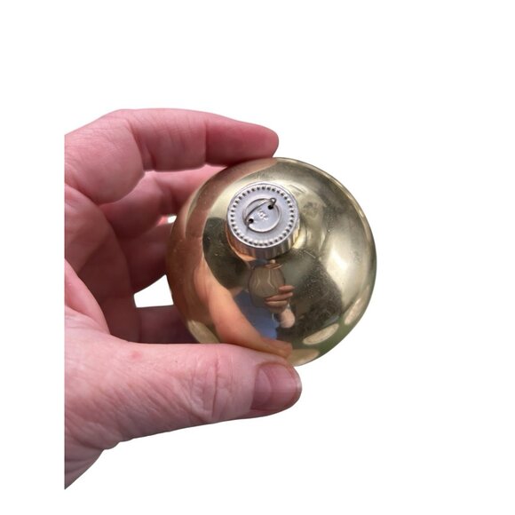 2002 Martha Stewart Christmas Glass Ball Ornament Winter Jubilee Set 8 GOLD - Picture 3 of 6